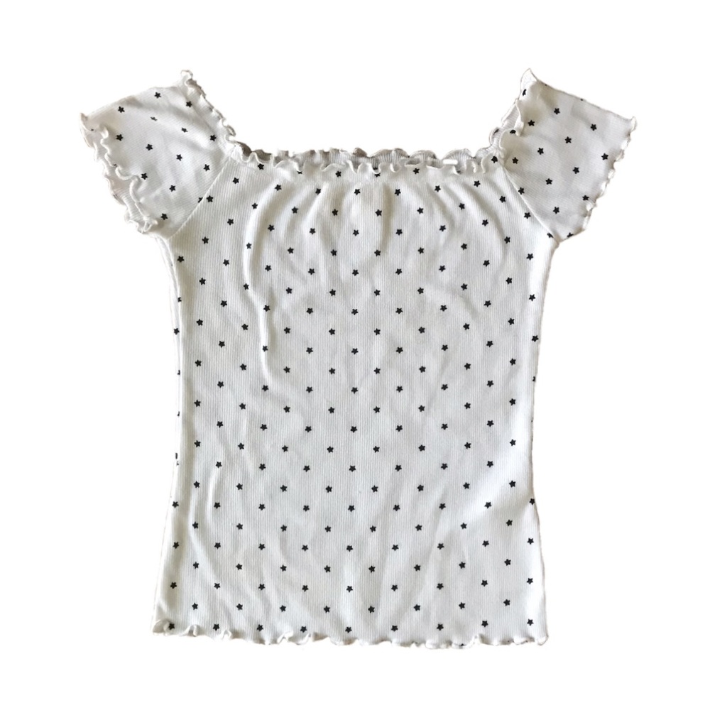 Hollister Off-The-Shoulder Star Print Top